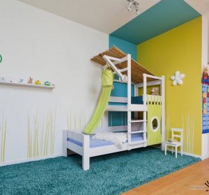 Покраска Стен в Детской Комнате Фото