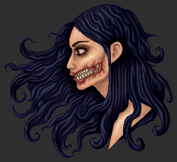 The Kuchisake onna by killingarkady.png