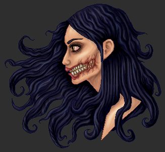 The Kuchisake onna by killingarkady.png