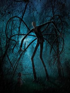 Slender man and the lost soul by quest007.jpg